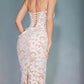 Women's Casual White Strapless Strapless Suspender Dress