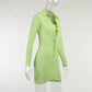Fashionable New L-neck Twisted Tight-fitting Dress