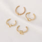 Personality Female  Love Gold Letter 4-piece Ring
