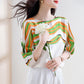 Women's Pullover Chiffon Shirt Striped Top