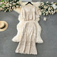 Bohemian Vintage Crochet Openwork Cardigan With A Versatile Skirt