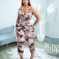 Women's Fashion Camisole Solid Color Pants Casual Set